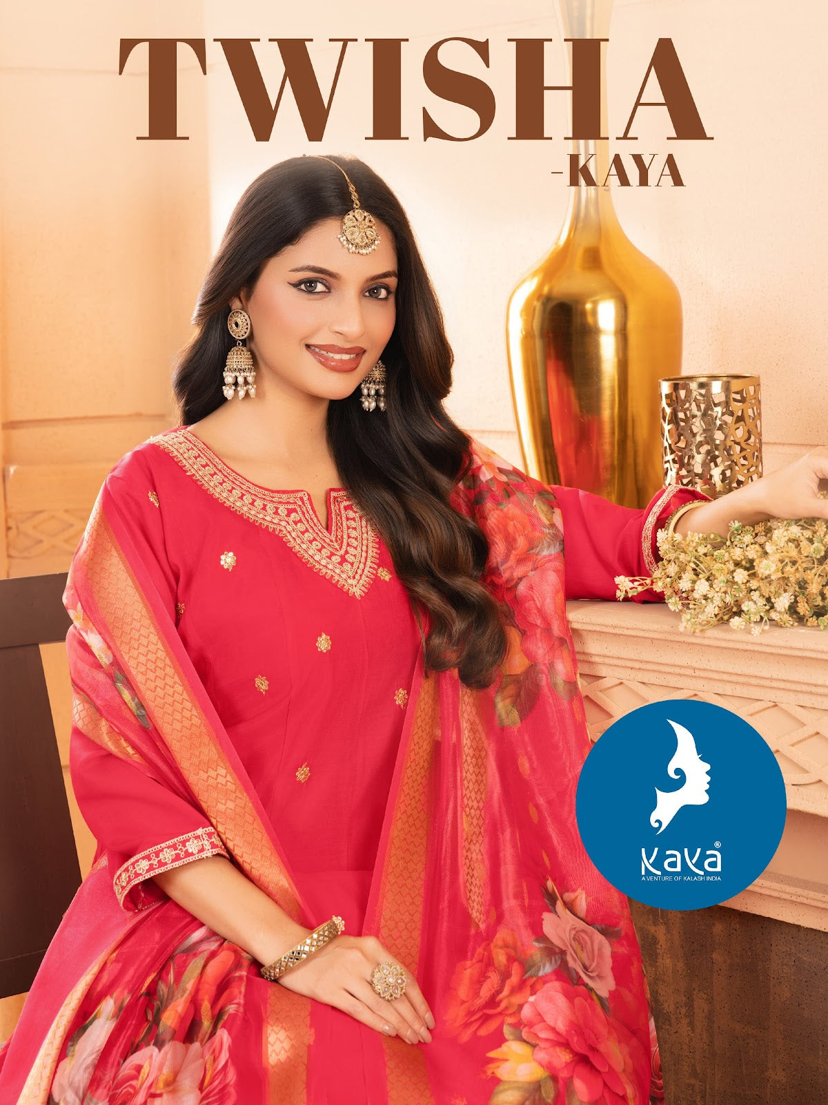 Twisha Kaya Roman Silk Readymade Anarkali Suits Exporter Ahmedabad