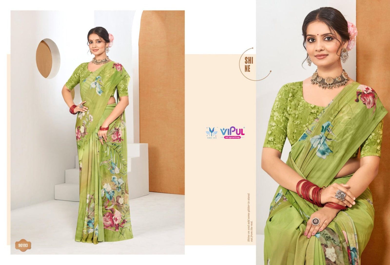Twisha Vol 2 Vipul Weightless Sarees Wholesaler India