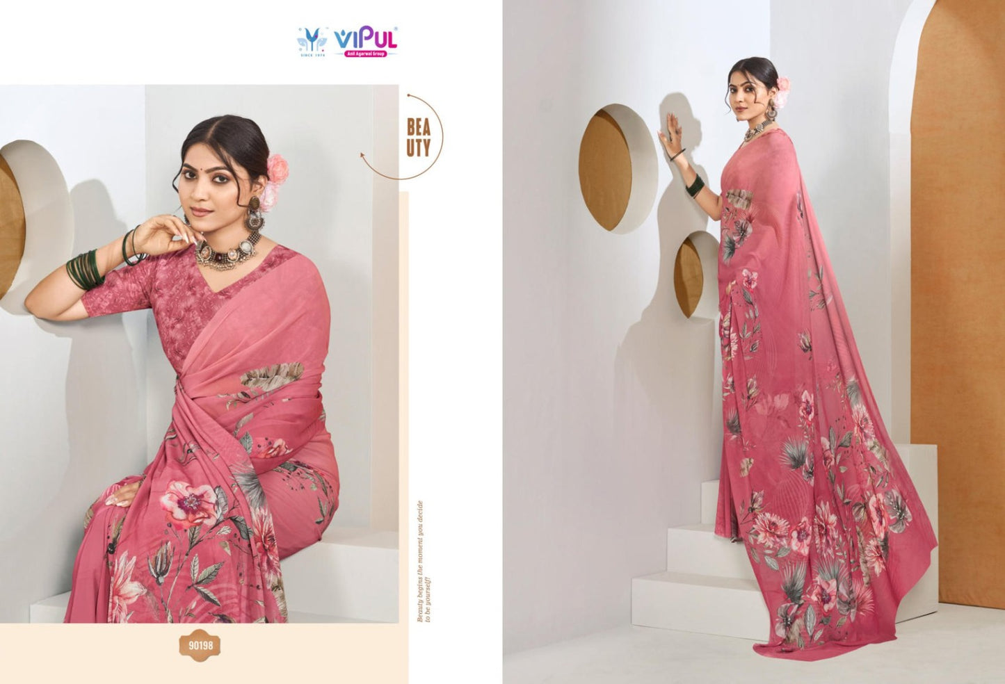 Twisha Vol 2 Vipul Weightless Sarees Wholesaler India