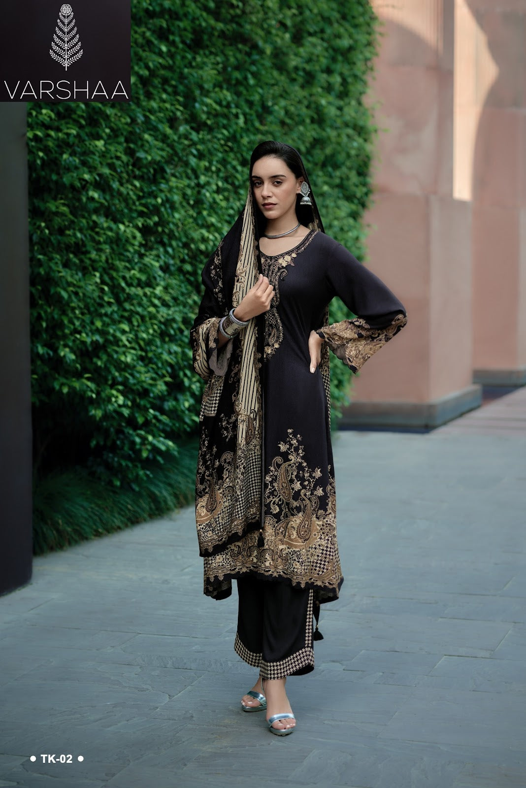 Two Of A Kind 5 Varshaa Pashmina Suits Wholesaler India