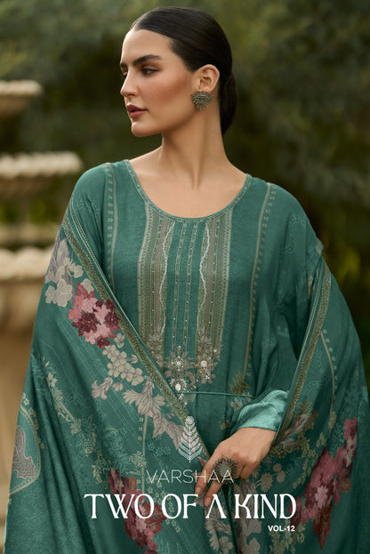Two Of A Kind Vol 12 Varshaa Viscose Muslin Pant Style Suits Exporter India