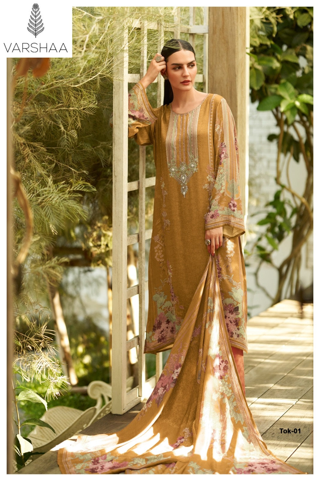 Two Of A Kind Vol 12 Varshaa Viscose Muslin Pant Style Suits Exporter India