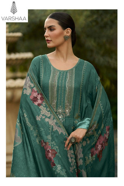 Two Of A Kind Vol 12 Varshaa Viscose Muslin Pant Style Suits Exporter India