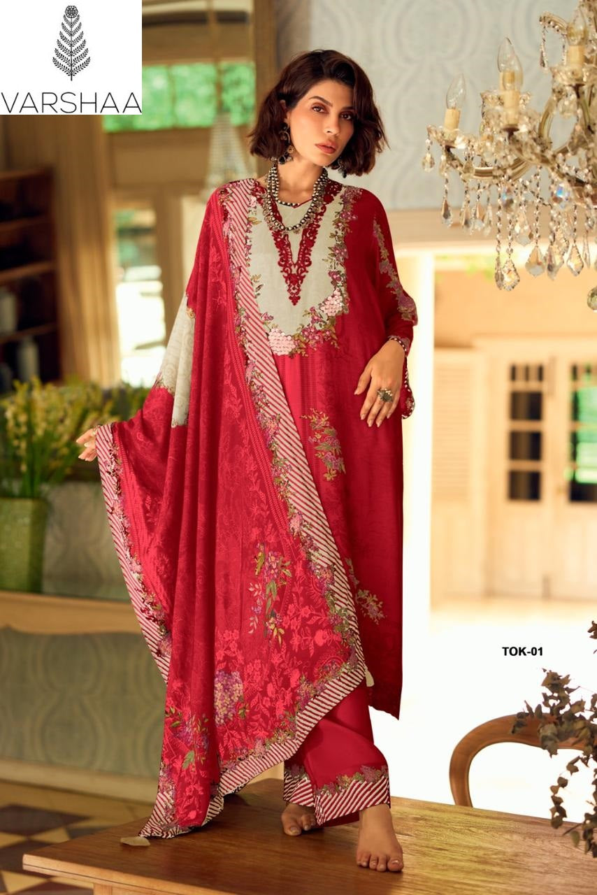 Two Of A Kind Vol 15 Varshaa Viscose Muslin Pakistani Salwar Suits Supplier Gujarat