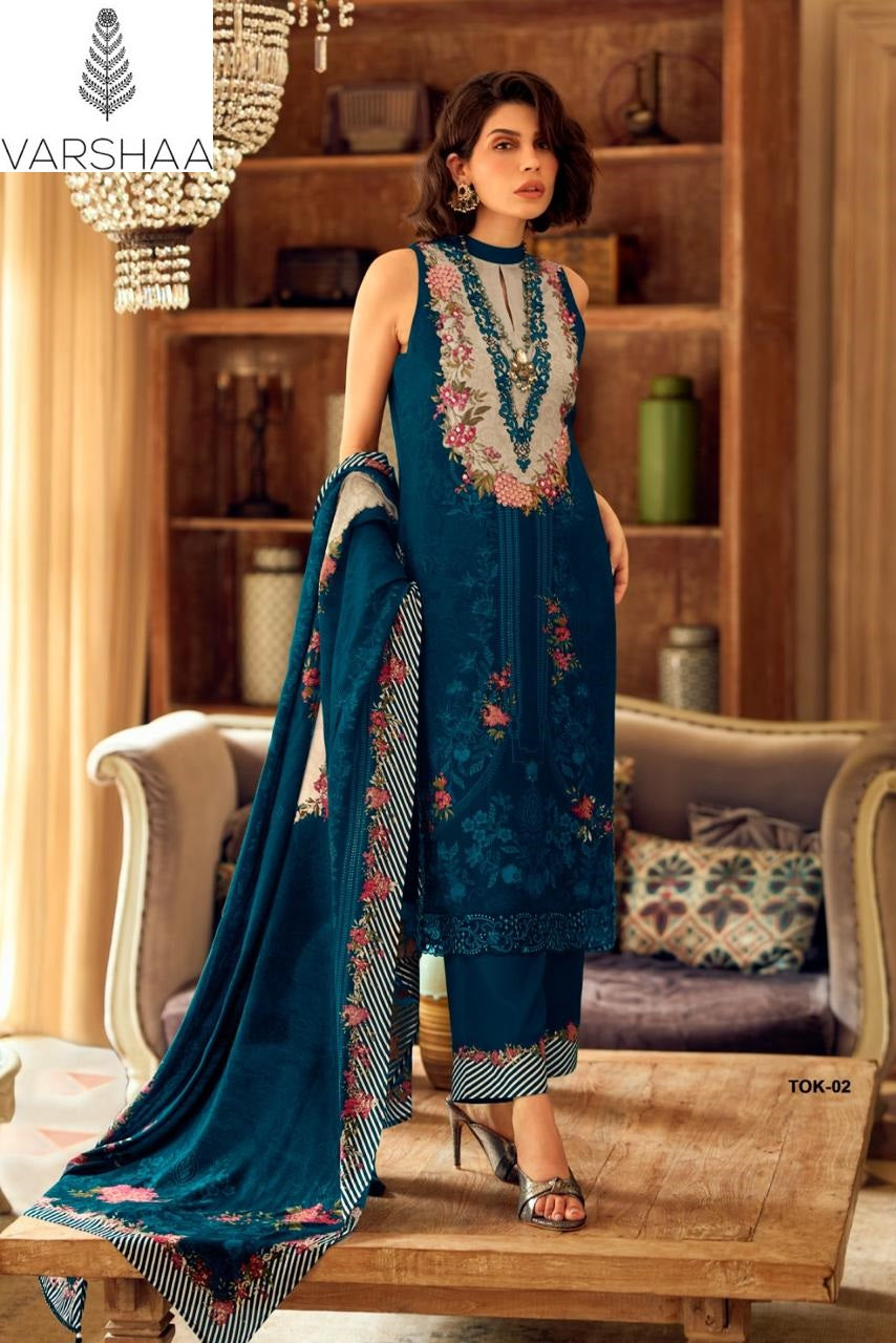 Two Of A Kind Vol 15 Varshaa Viscose Muslin Pakistani Salwar Suits Supplier Gujarat