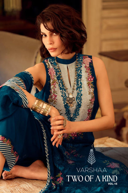 Two Of A Kind Vol 15 Varshaa Viscose Muslin Pakistani Salwar Suits Supplier Gujarat