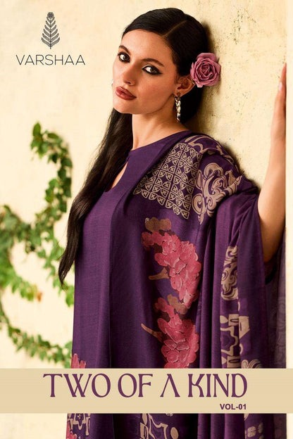 Two Of A Kind Vol 1 Varshaa Viscose Pashmina Suits Manufacturer Gujarat