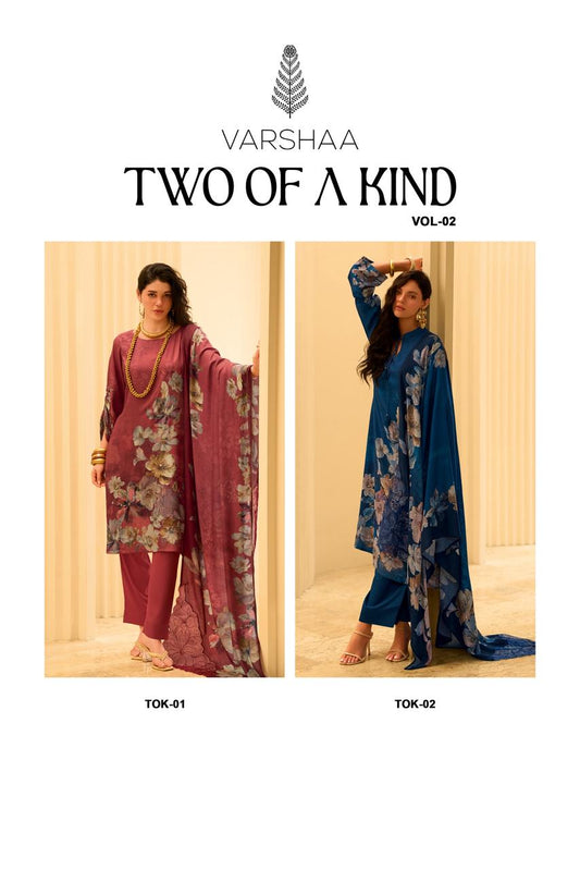 Two Of A Kind Vol 2 Varshaa Pashmina Suits Supplier