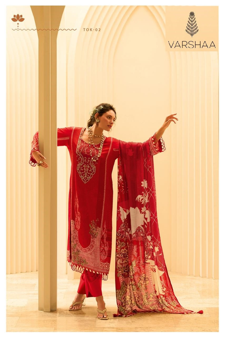 Two Of A Kind Vol 3 Varshaa Pashmina Suits Wholesale Price