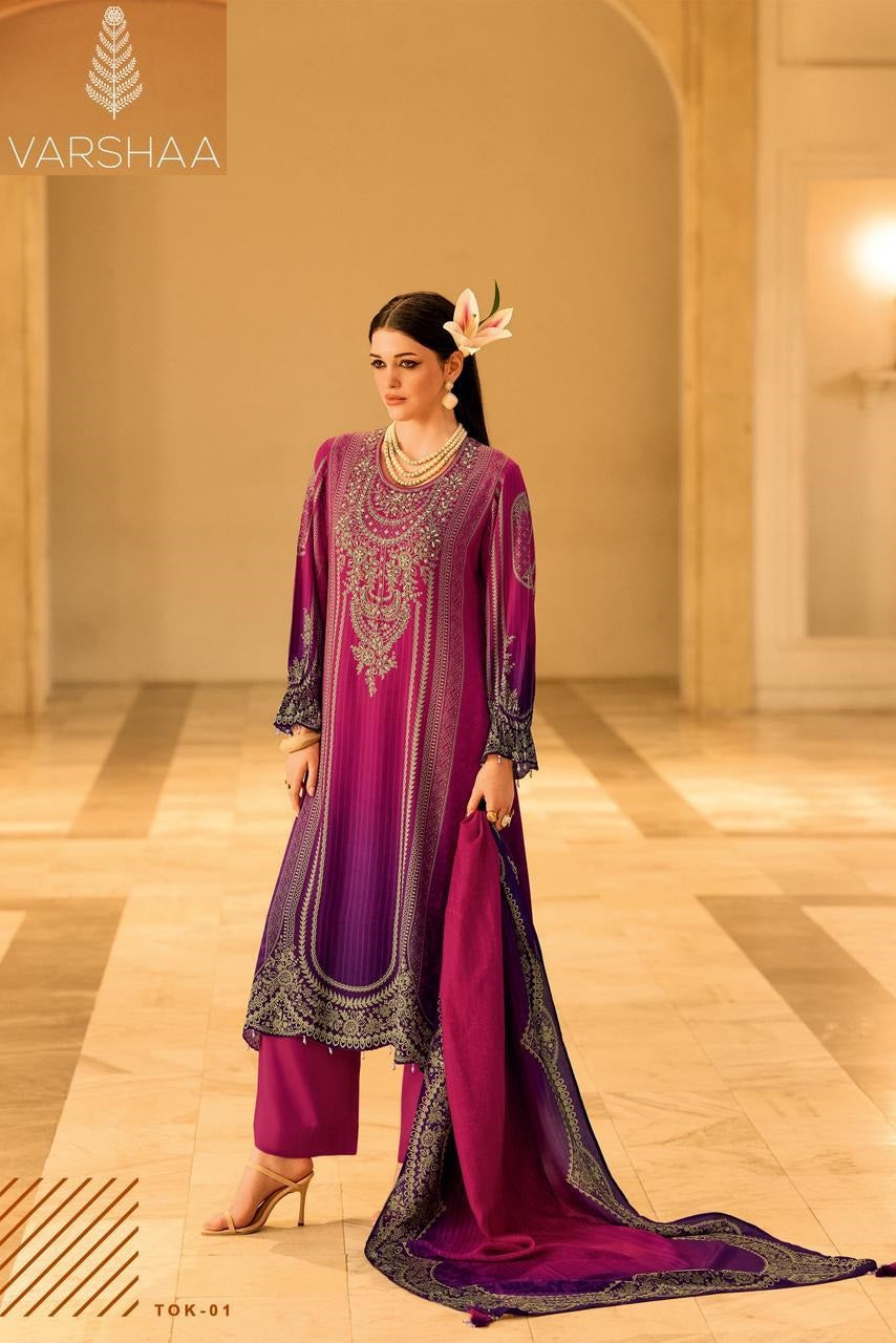 Two Of A Kind Vol 4 Varshaa Pashmina Suits Exporter Gujarat