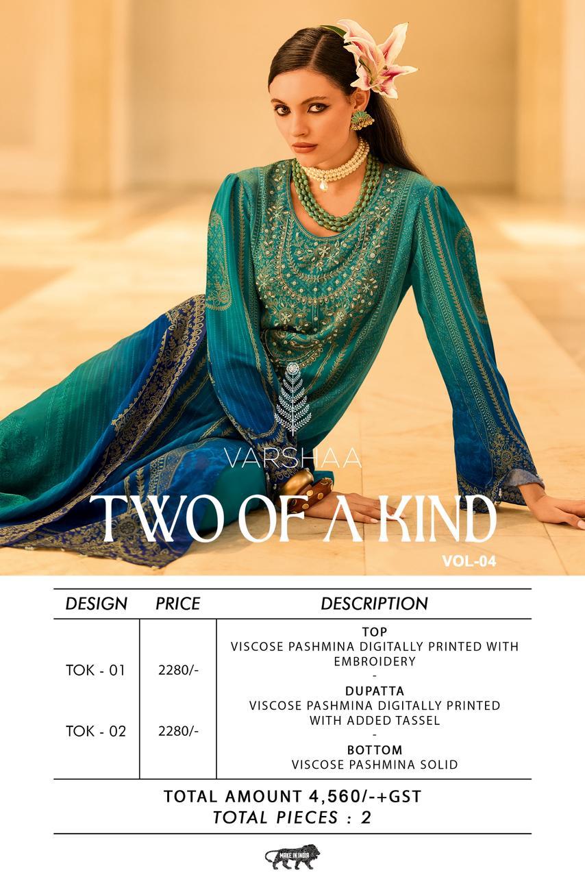 Two Of A Kind Vol 4 Varshaa Pashmina Suits Exporter Gujarat