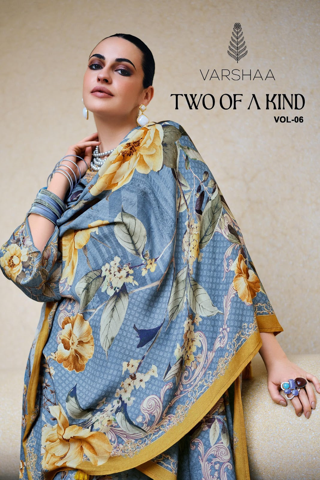 Two Of A Kind Vol 6 Varshaa Pashmina Suits Supplier