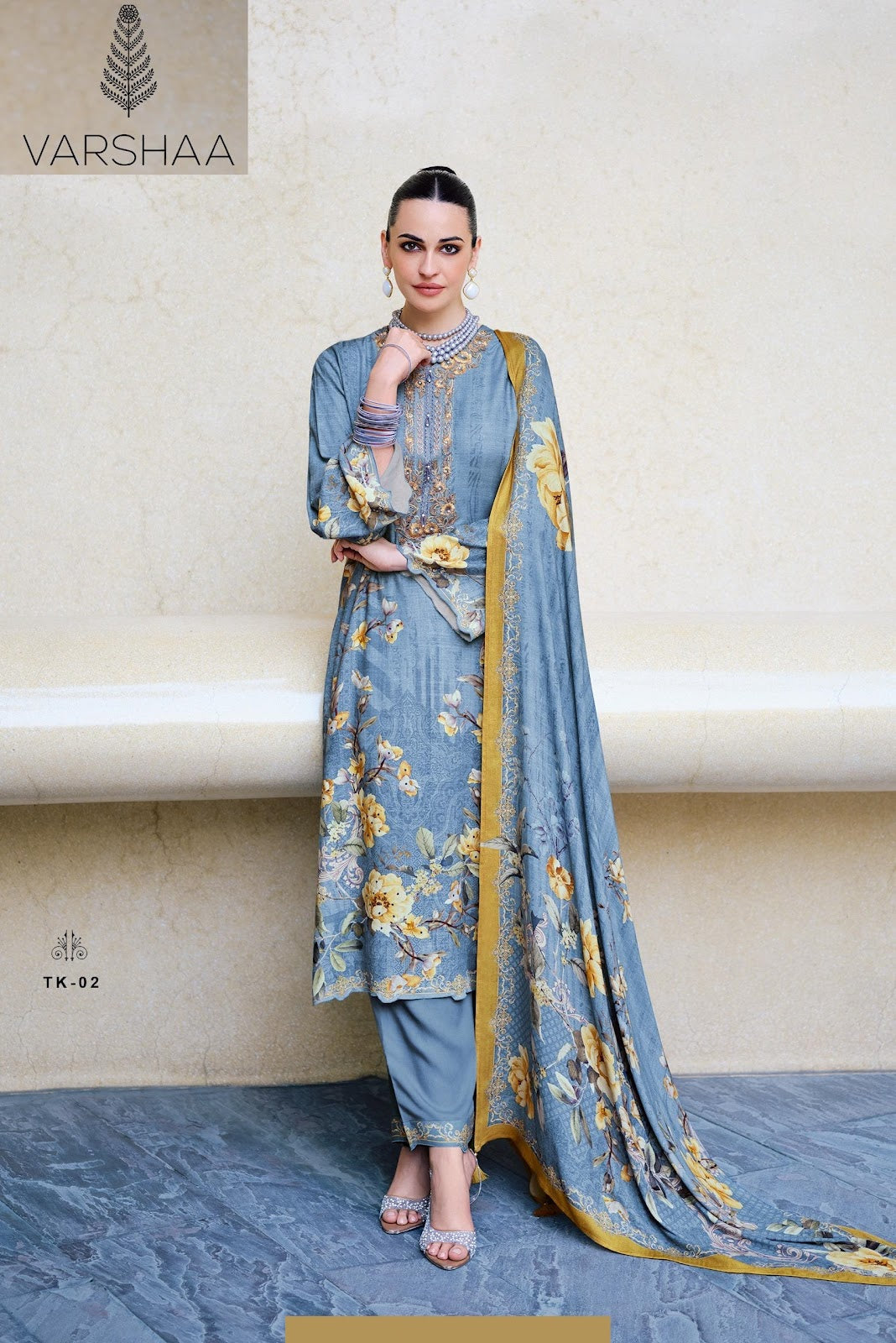 Two Of A Kind Vol 6 Varshaa Pashmina Suits Supplier