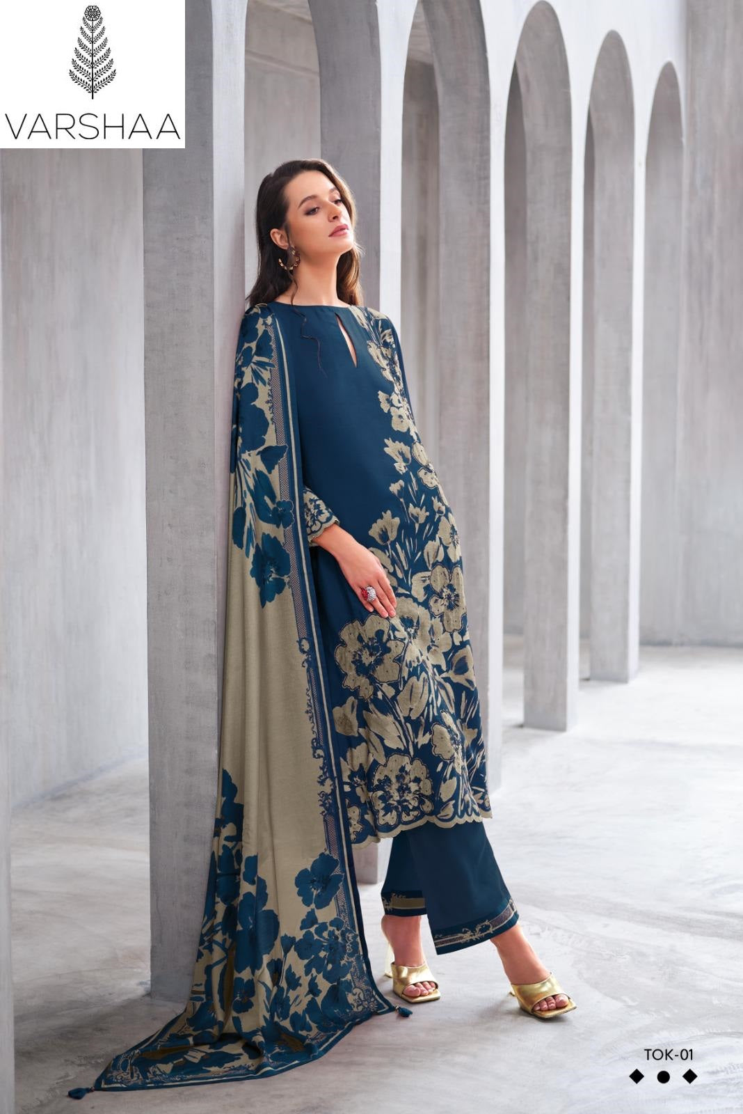 Two Of A Kind Vol 8 Varshaa Viscose Muslin Pant Style Suits Wholesale Price