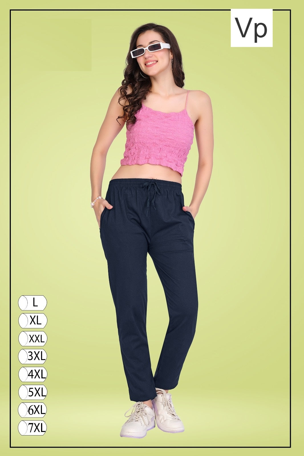 Two Side Pockets Vp Cotton Women Night Lower Exporter