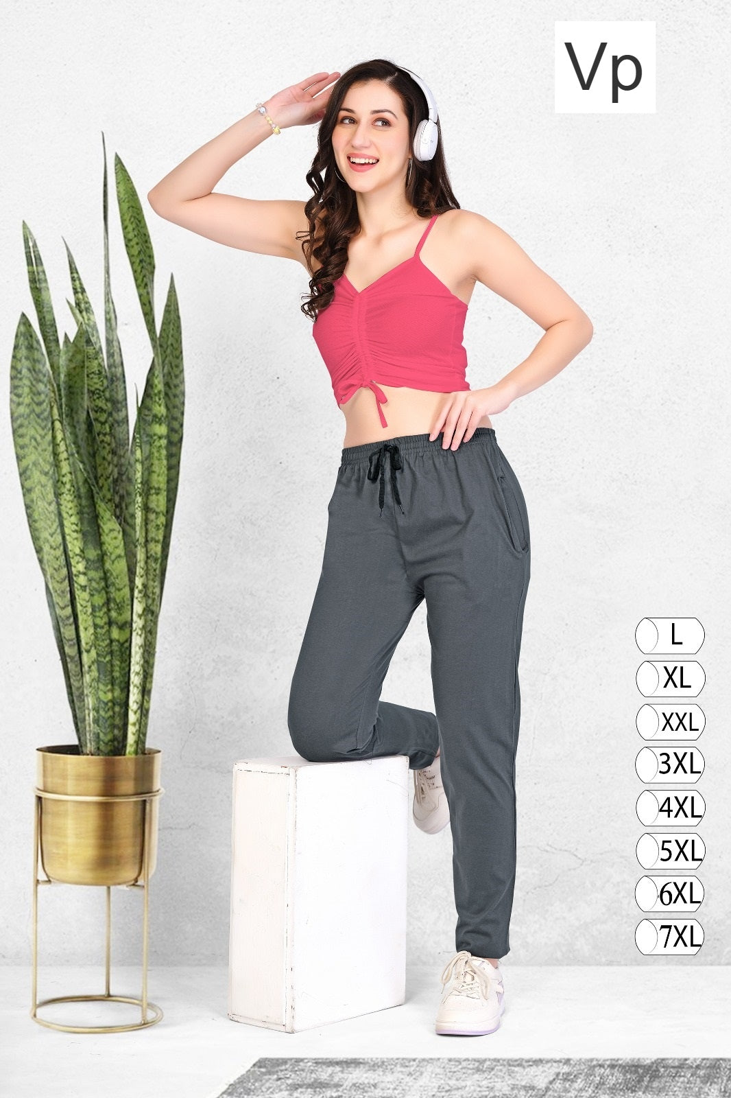 Two Side Pockets Vp Cotton Women Night Lower Exporter