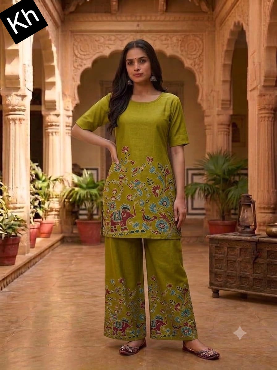 Two Tone 2706 Kh Co Ord Set Manufacturer