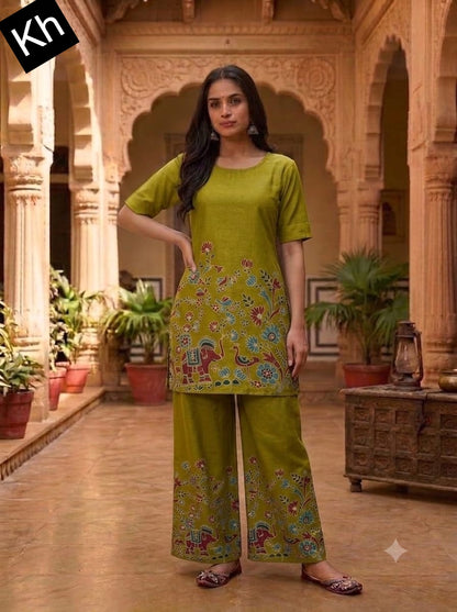 Two Tone 2706 Kh Co Ord Set Manufacturer