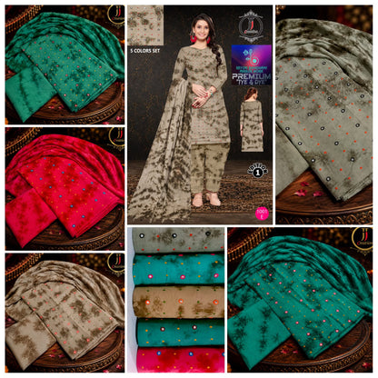 Tye And Dye Edition 1 Jj Rayon 14Kg Salwar Suits Exporter Ahmedabad