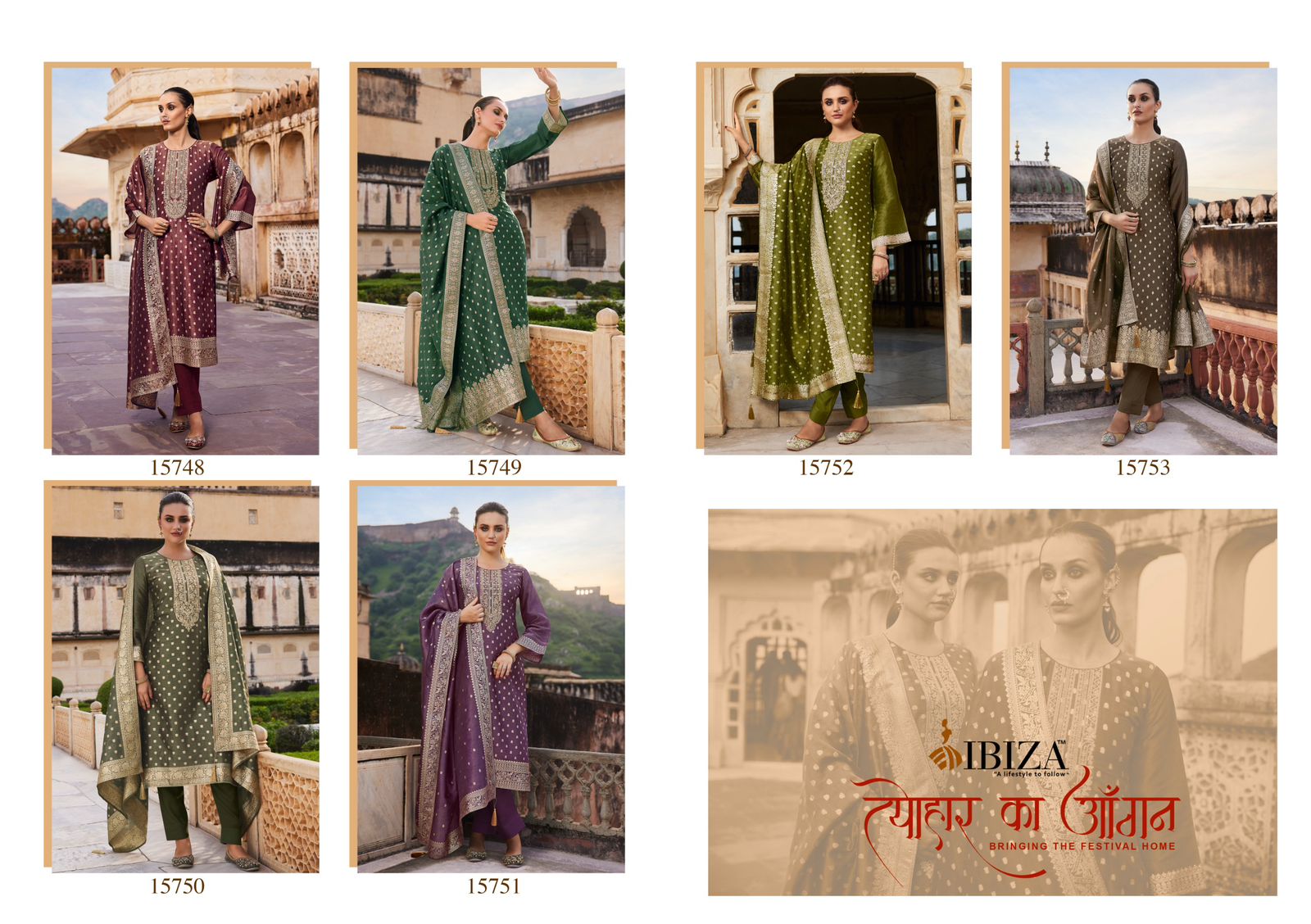 Tyohaar Ka Angan Ibiza Banglori Silk Pant Style Suits Exporter Ahmedabad