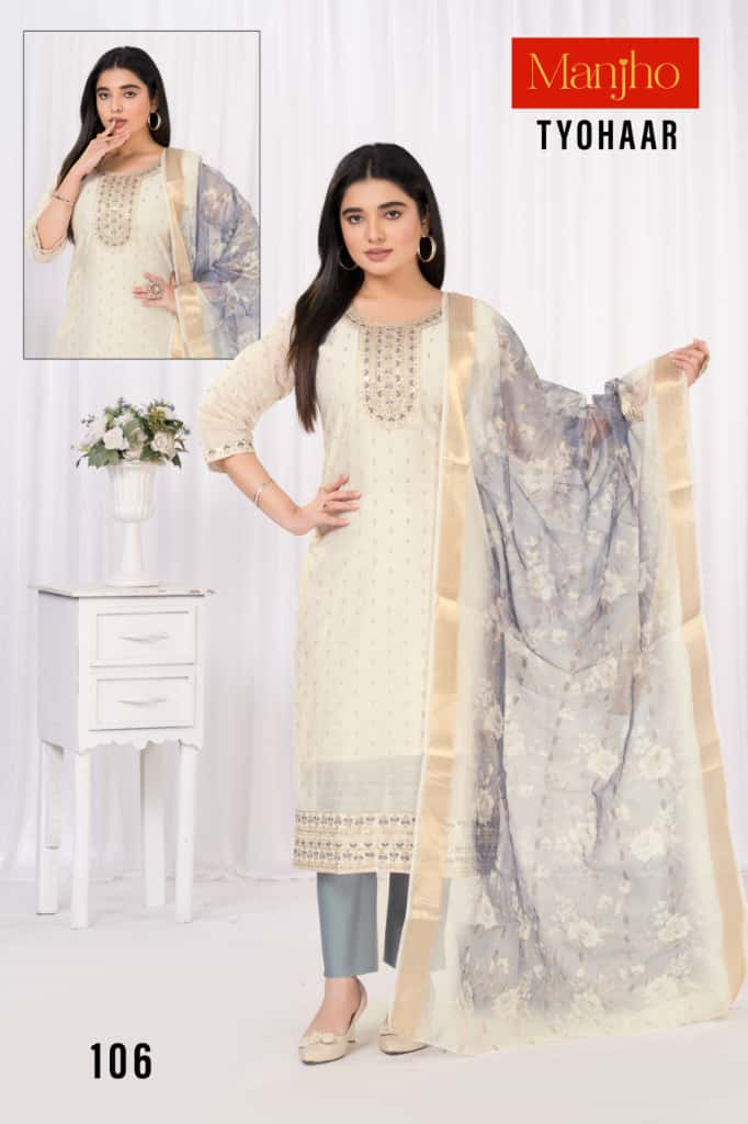 Tyohaar Manjho Modal Readymade Pant Style Suits Exporter