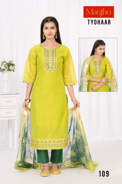 Tyohaar Manjho Modal Readymade Pant Style Suits Exporter