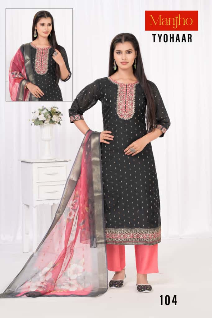 Tyohaar Manjho Modal Readymade Pant Style Suits Exporter