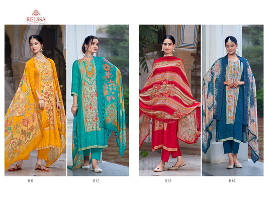 Tyohaar Relssa Fabrics Pant Style Suits Wholesale