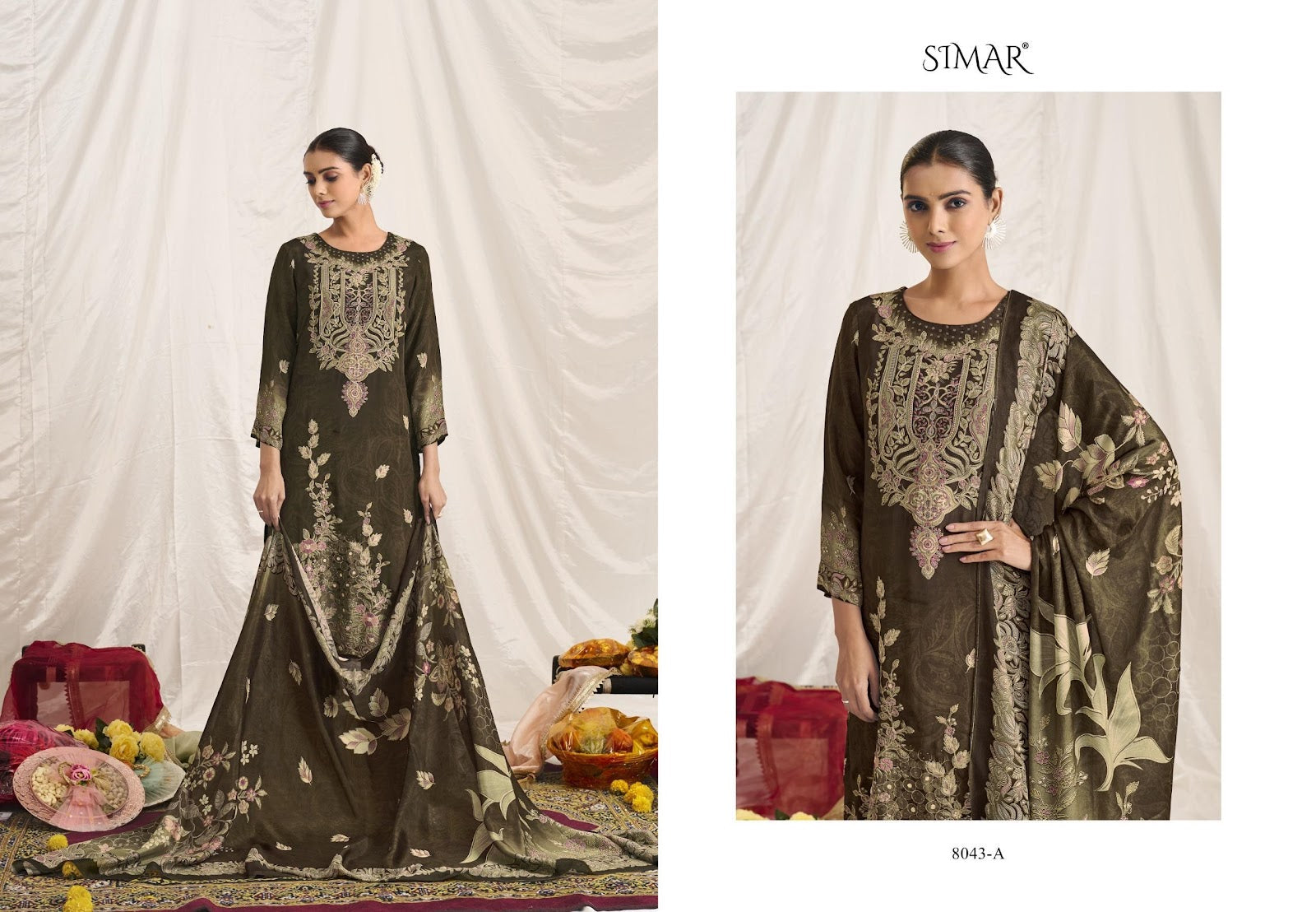 Tyohaar Simar Viscose Silk Pant Style Suits Manufacturer Ahmedabad