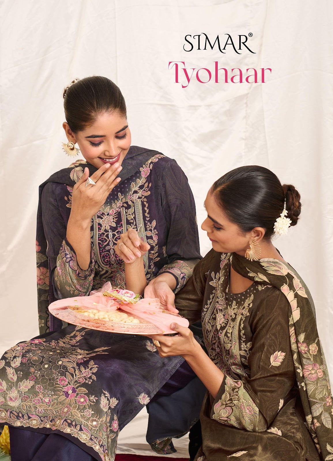 Tyohaar Simar Viscose Silk Pant Style Suits Manufacturer Ahmedabad