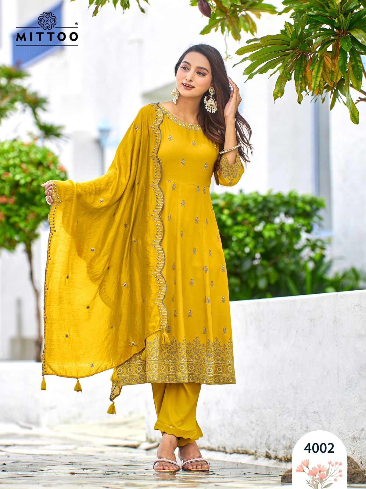 Tyohar Mittoo Rayon Readymade Pant Style Suits Exporter Ahmedabad
