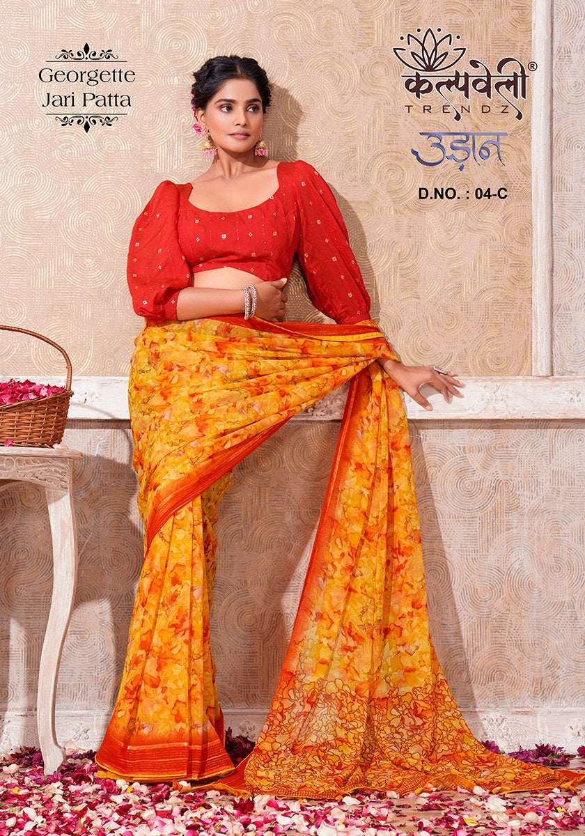 Udaan 4 Kalpveli Georgette Sarees Wholesaler India