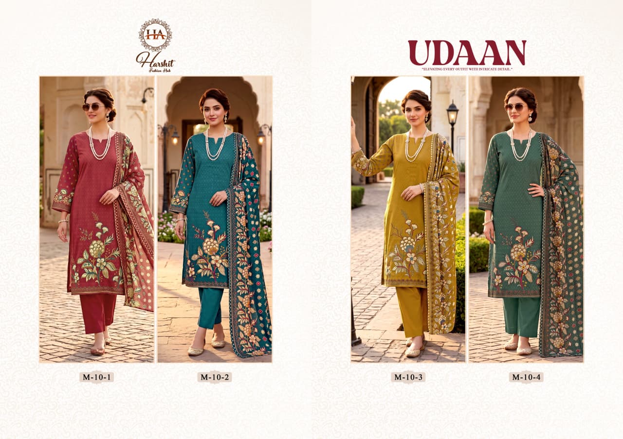 Udaan Harshit Fashion Pure Zam Karachi Salwar Suits Wholesale Rate