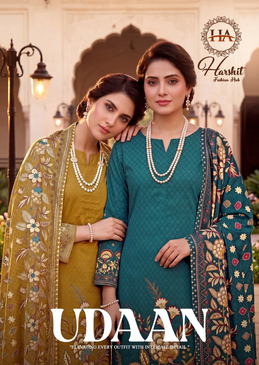 Udaan Harshit Fashion Pure Zam Karachi Salwar Suits Wholesale Rate