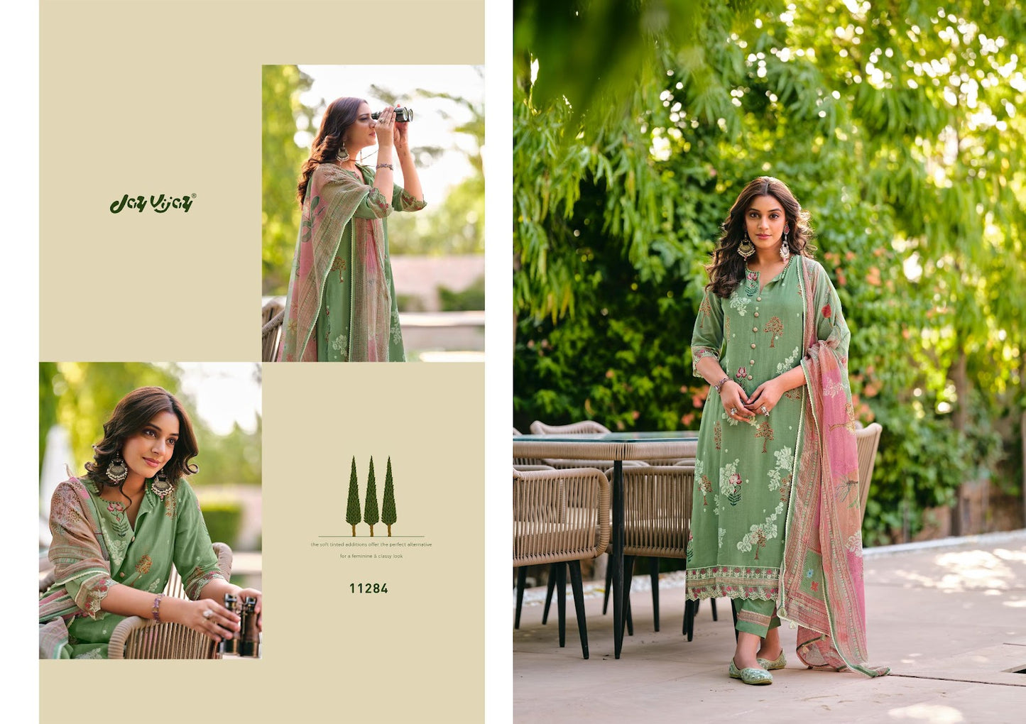 Udaan Jay Vijay Mal Chanderi Pant Style Suits Wholesaler Gujarat