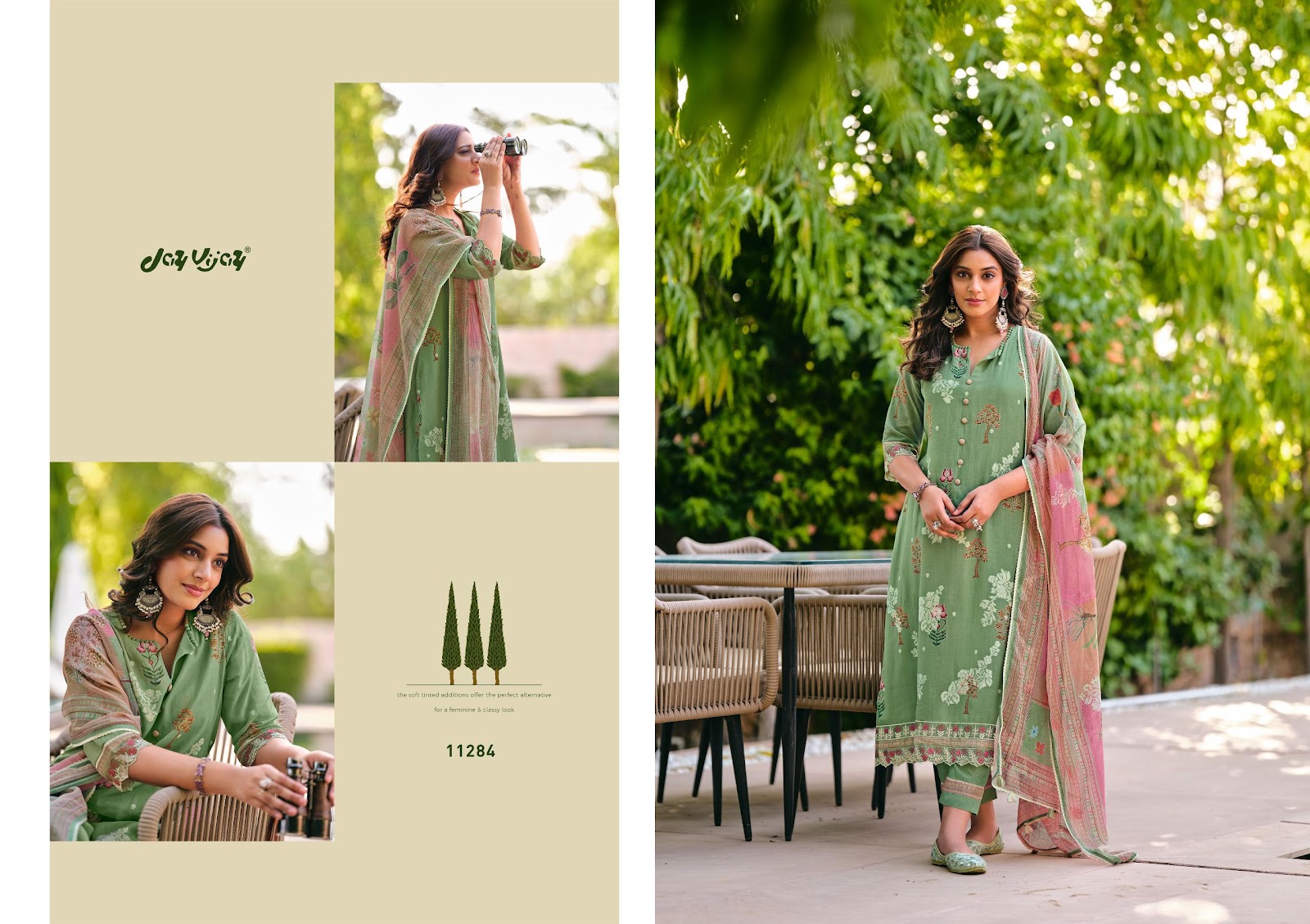 Udaan Jay Vijay Mal Chanderi Pant Style Suits Wholesaler Gujarat