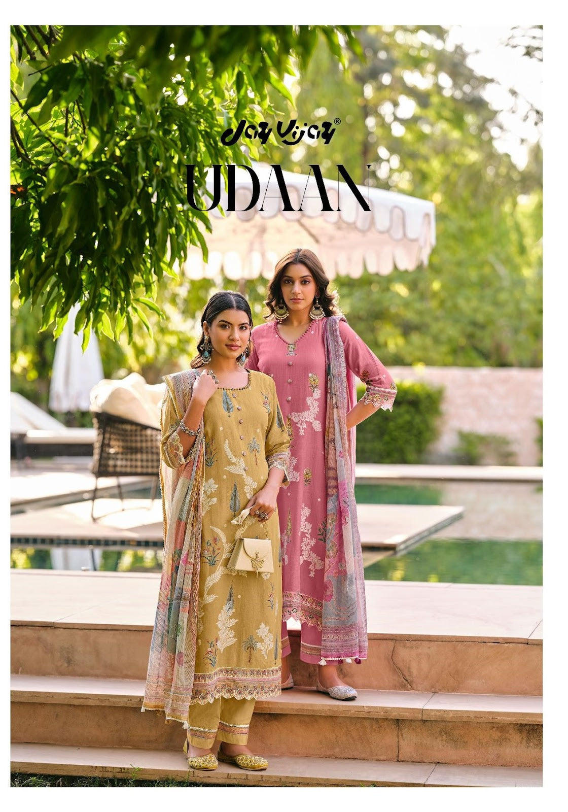 Udaan Jay Vijay Mal Chanderi Pant Style Suits Wholesaler Gujarat