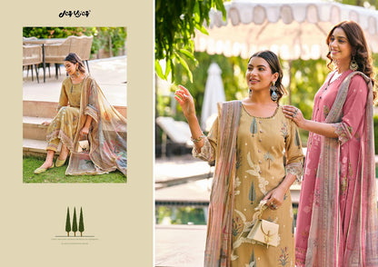 Udaan Jay Vijay Mal Chanderi Pant Style Suits Wholesaler Gujarat