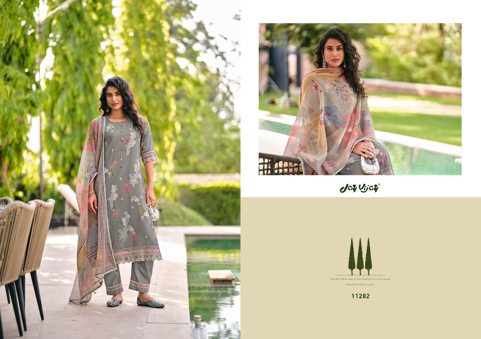 Udaan Jay Vijay Mal Chanderi Pant Style Suits Wholesaler Gujarat