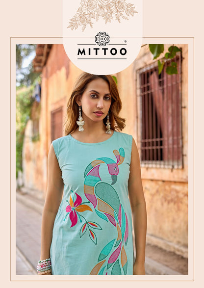 Udaan Mittoo Dhabu Cotton Kurti Plazzo Set Exporter Gujarat