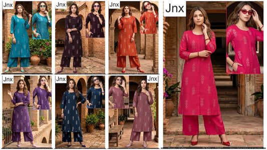Udita Jnx Vertican Kurti Plazzo Set Wholesale