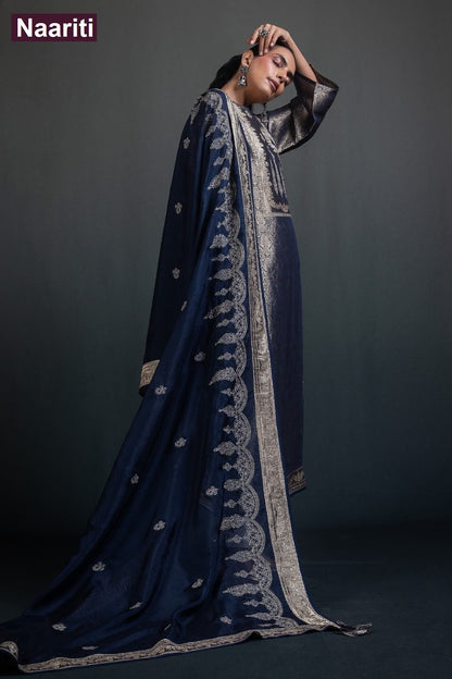 Ufnaaz 2911 Naariti Silk Jacquard Pant Style Suits Manufacturer