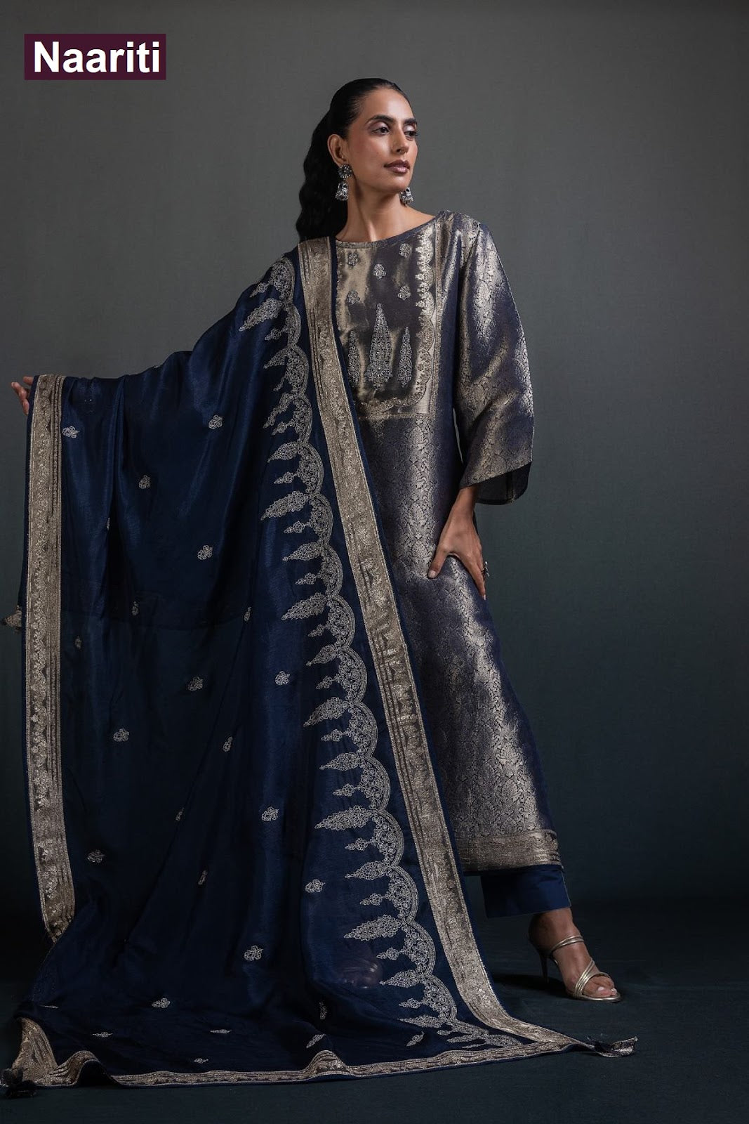 Ufnaaz 2911 Naariti Silk Jacquard Pant Style Suits Manufacturer