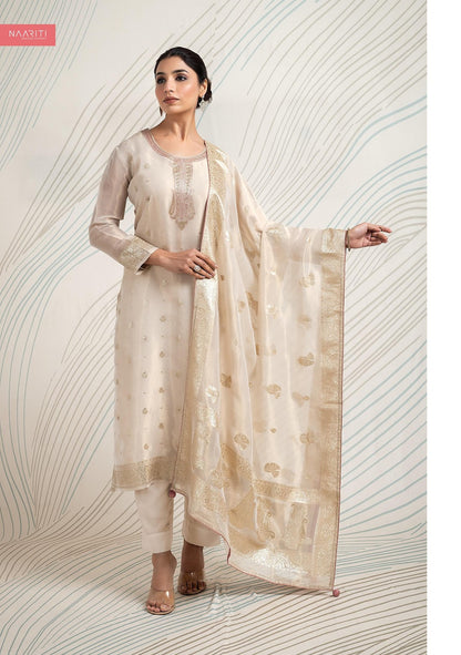 Ujjawala Naariti Tissue Jacquard Pant Style Suits Supplier Gujarat