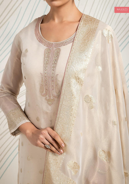 Ujjawala Naariti Tissue Jacquard Pant Style Suits Supplier Gujarat