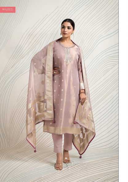 Ujjawala Naariti Tissue Jacquard Pant Style Suits Supplier Gujarat