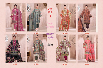 Ulfat Vol 1 Balaji Cotton Karachi Readymade Suits Wholesale Price