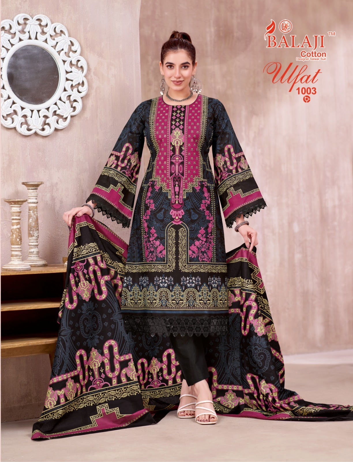 Ulfat Vol 1 Balaji Cotton Karachi Readymade Suits Wholesale Price