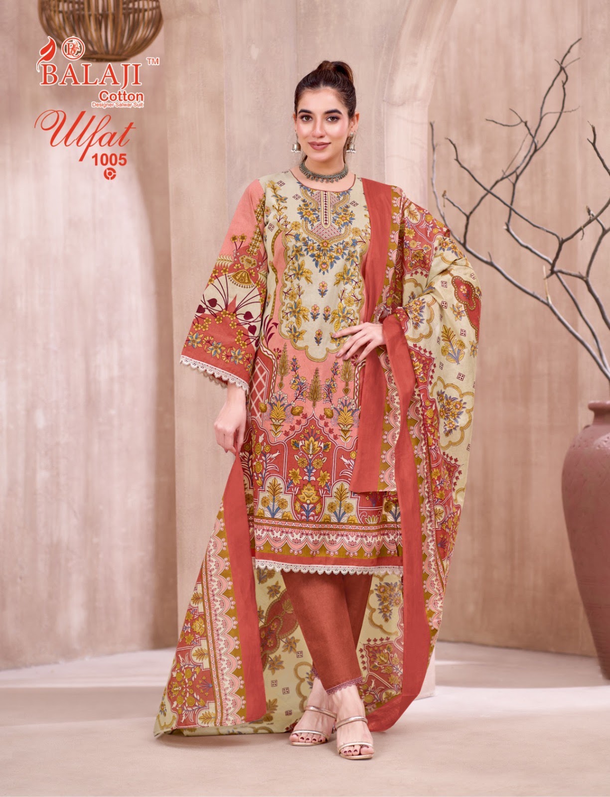 Ulfat Vol 1 Balaji Cotton Karachi Readymade Suits Wholesale Price