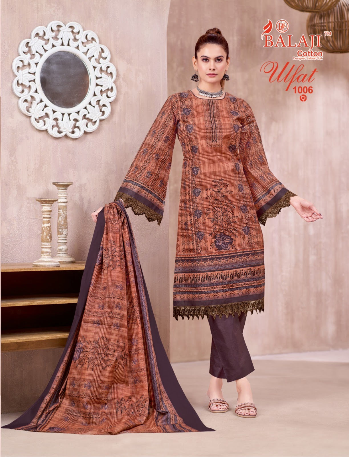 Ulfat Vol 1 Balaji Cotton Karachi Readymade Suits Wholesale Price